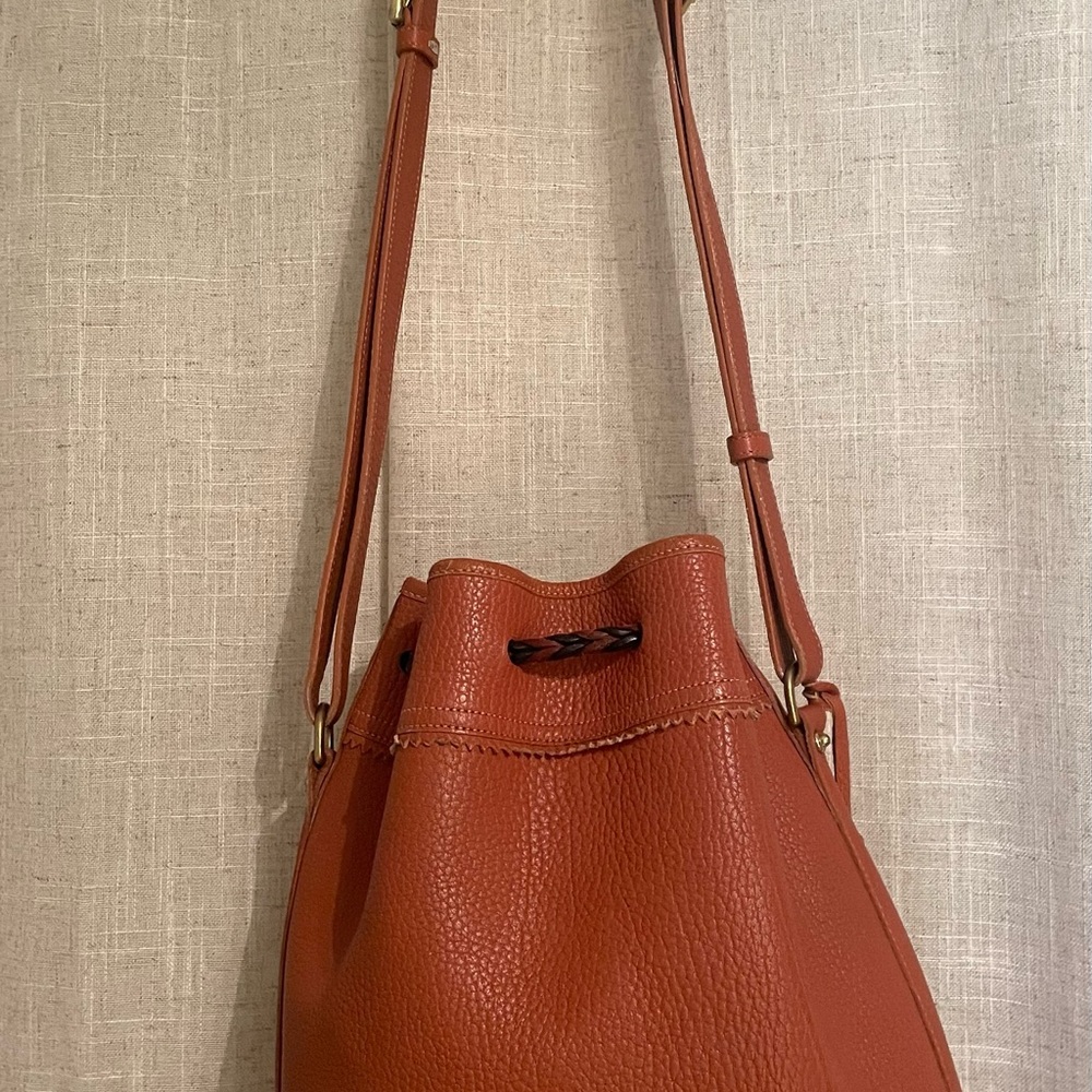 Vintage Dooney & Bourke drawstring brown purse - Picture 4 of 11